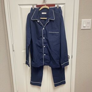 Italic Navy Pajama Set